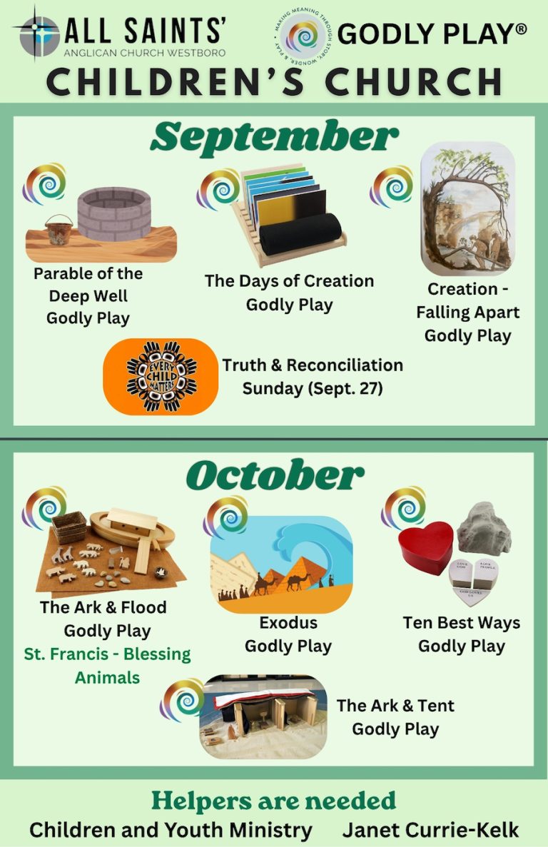 Children's Church - Sept - Oct 2026